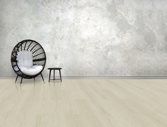 LANDHAUSDIELE BASIC (HELLGRAU) Handmuster