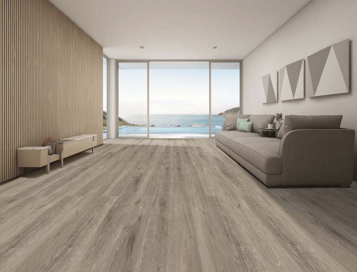 Future Oak mit Trittschalldämmung (strong grey)